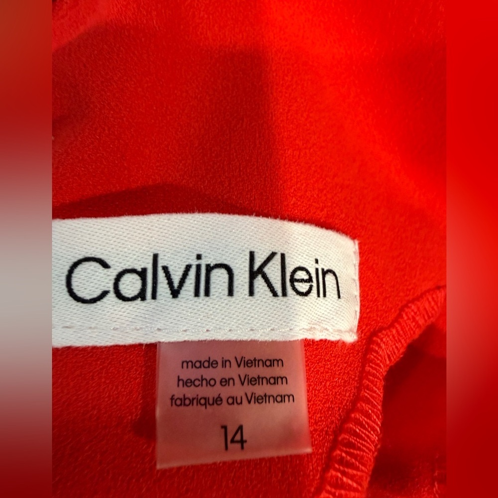 Calvin Klein Vibrant Red Pencil dress - Picture 2 of 6